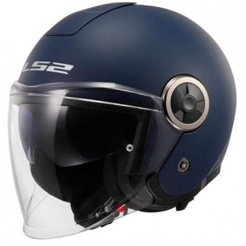 Casque jet LS2 OF620 Classy Solid Bleu L