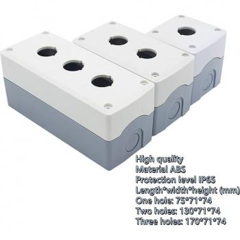 Boîtier de commande pour interrupteur à deux trous 22mm