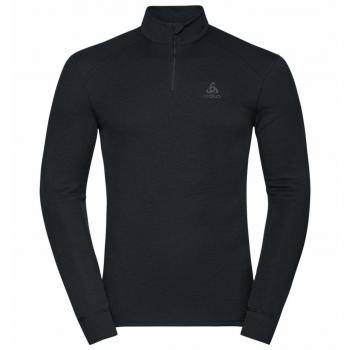 Sous-vêtements Odlo Warm noir 1/2 zip manches longues Taille M