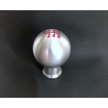 Gebürsteter Aluminium Auto Schalthebelknopf passend für Mazda 3 5 6 8 Axela Atenza MX-5 RX-8 CX-5 CX-7 Gewinde M10x1,25
