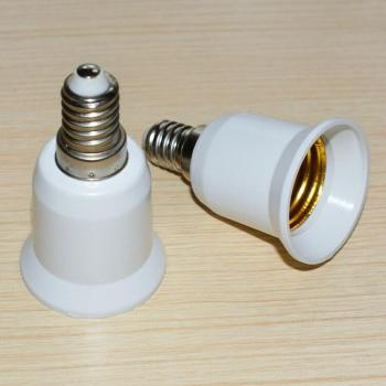 Adaptador de enchufe de luz E14 a E27