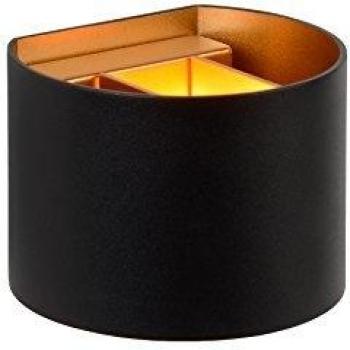 Lucide LED-Wandleuchte Xio, Breite 13 cm, schwarz