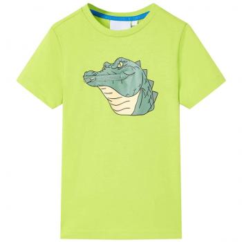 Camiseta infantil verde lima 140