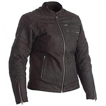 RST Ripley Damen Motorrad Lederjacke Schwarz L