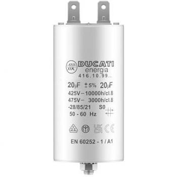 Condensateur 20 µF pour moteur monophasé – Utilisation Kärcher, pompe de piscine, porte de garage – 425/450V/475V