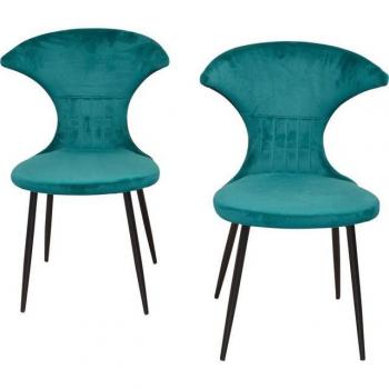 INOSIGN Eleganter Samtstuhl, Set mit 2