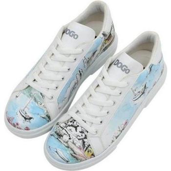 DOGO Ace Low‑Top Schuh für Damen – „Wise Owl“ Edition, schwarz/ lila, 40, Naturleder‑Optik