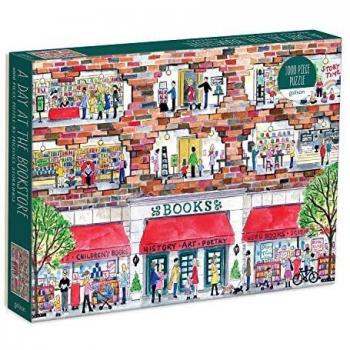 Michael Storrings a Day at the Bookstore 1000 Piece Puzzle, by Galison