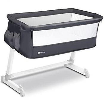 Lionelo Beistellbett Theo Dunkelgrau