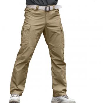 FREE SOLDIER Men’s Explorer Trousers (Stretch Fabric, Wolf Brown)