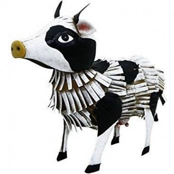 Metal Cow Garden Art