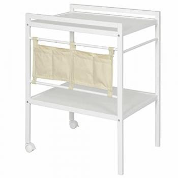 Table à Langer Kids – Bois Noir et Blanc (Modèle 75x93x54)