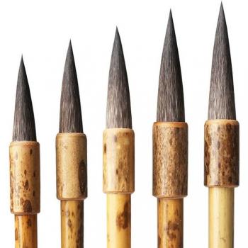5PCS Regular Script Calligraphy Brushes