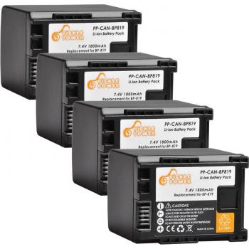Canon BP-819 Battery 1800mAh for HG31 XA10 HF20 HF10 HF100 HF100E HG20 HG21 HF11 HFS100