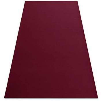 RUGSX Red Rumba Rug with Anti-Slip Backing