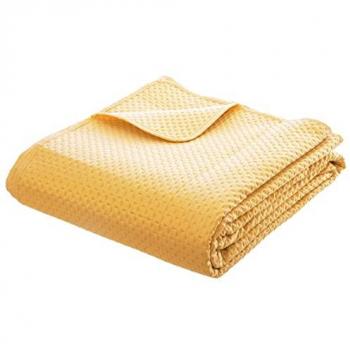 Colcha y almohadas “Dolce” tono amarillento mostaza 240 × 260 cm