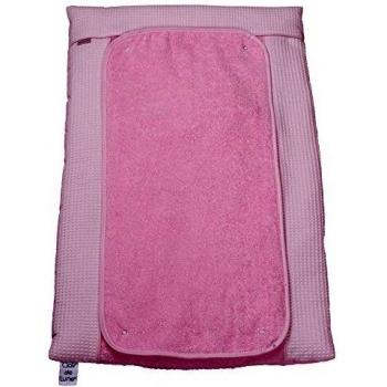 Soft Pink Waffle Cotton Diaper Change Surface