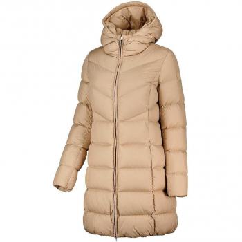 Piumino lungo con cappuccio microfibra donna EcoFleece