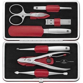 Zwilling Estuche Con Boquilla, Piel Legítima, Rojo, 7 Piezas
