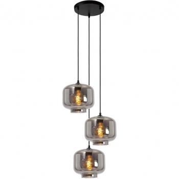 Suspension Lucide Medine gris fumé Ø 46 cm