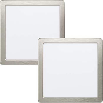 Two-Pack Metallic Satin Nickel LED Spotlight Fixtures