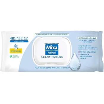 Mixa Lingettes Bébé Hydratantes Eau Thermale x48