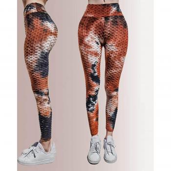 Women's Tie-Dye High Waist Gym Leggings with Tummy Control