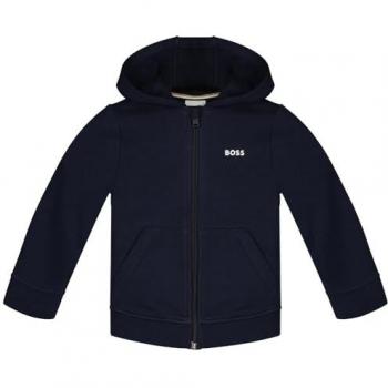 J51958 Cardigan Coton Marine BOSS – Enfant garçon 13-14 ans