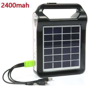 Solución Solar Todo en Uno: Panel 6V, Generador y Luces Portátiles