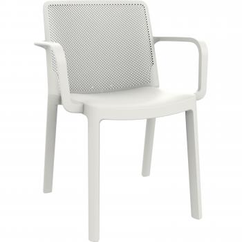Chaise Fresh Accoudoirs Blanc