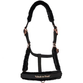 Equestrian Haze Track Black‑Rosé Harness