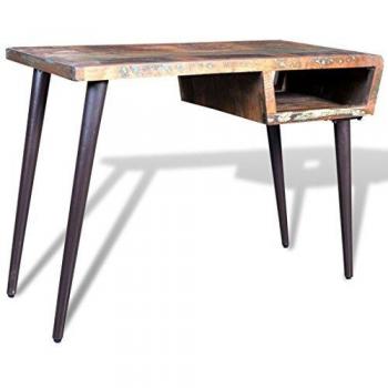 Reclaimed Wood Desk with Iron Legs