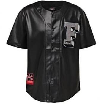 Fubu College Baseball-Jersey aus Leder