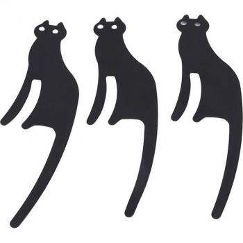 Suspensión Negra de Parede Gato de Cómic 3-Set