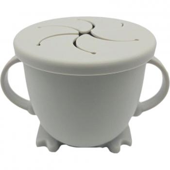 Tasses à snack avec formateur pour bébés en silicone