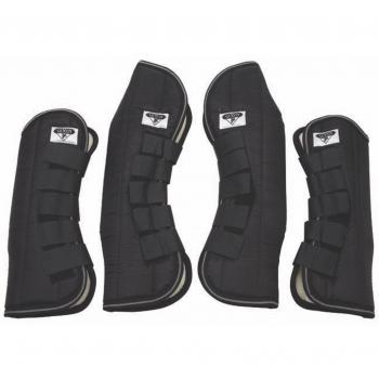 Saxon Travel Boots – Black Pony Edition