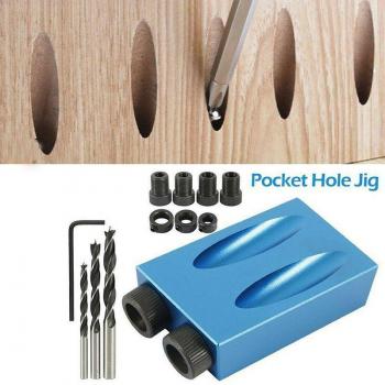 DIY Carpentry 15 Degree Drill Guide Set