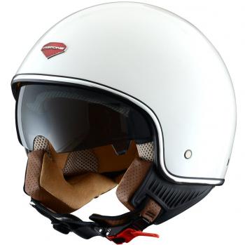 Astone Mini Retro Jethelm, Weiß (Gloss White), XL