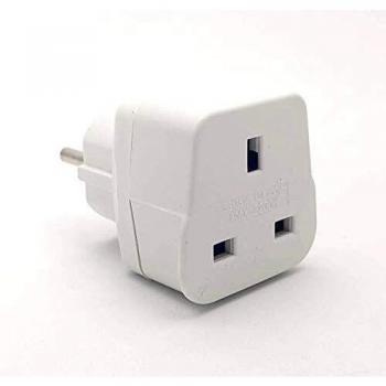 Adaptador de Enchufe Schuko a Inglés