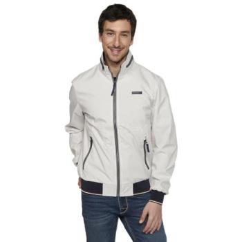Chaqueta de Hombre Koroshi con Cremallera y Acabados en Rib