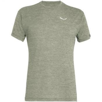 T-shirt Salewa Puez Melange Dry manica corta verde grigio-blu