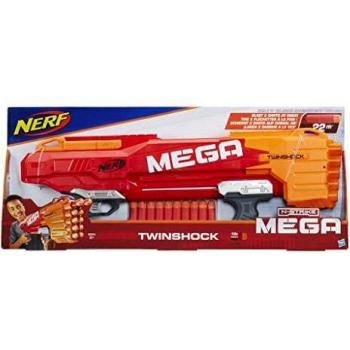Spielzeugblaster für Kinder ab 8 Jahren: Mega Twinshock von Hasbro Nerf