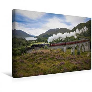 Textilcanvas Calvendo – 45 × 30 cm, Glenfinnan‑Viadukt Edition