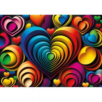 Yazz Herz in Farben 1000 Teile Puzzle Yazz-3831