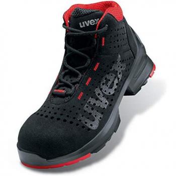 Scarpe Uvex Safety Stivale S1 85479 Nero Rosso Taglia 47