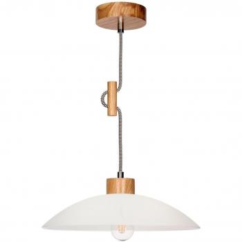 De‑sign Lights Pendelleuchte Jona Natur – Weiß, 75 cm