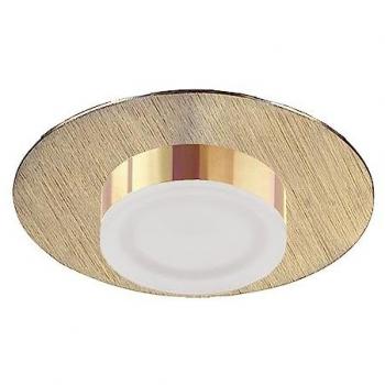 Faretto Rotondo 4W IP44 Oro Satinato