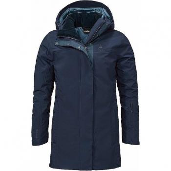 SCHÖFFEL Damen 3in1 Winterparka Barth GTX Hoodie dunkelblau Größe 36