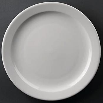 Athena Hotelware Narrow Rimmed Plate, 258 mm Diameter