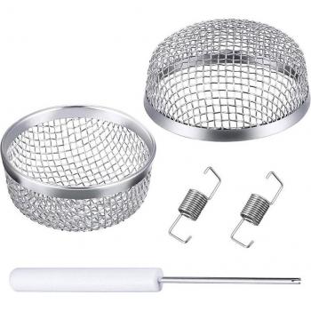 Iztoss 2 Pack RV Furnace Vent Cover with Stainless Steel Mesh